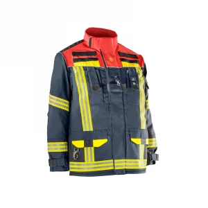 Feuerwehr-Überjacke „Chicago“ - schwarzblau/rot