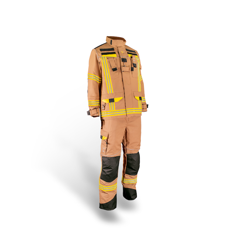 Feuerwehr-Überhose „CHICAGO“ – gold 2 Feuerwehr-Überhose „CHICAGO“ – gold – Bild 2