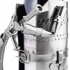 Flaschenhalter Feuerwehrmann Metall Skulptur mit Geschenkkarte
