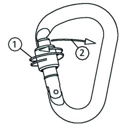 TEE-UU HMS Karabiner (Screw)
Schnapper?ffnung: 23 mm
Catch-Free Verschlusssystem
Bruchlast, geschlossen:
- l?ngs:  23 kN
- quer:   10 kN
Bruchlast offen:
- l?ngs:    9 kN
Zertifizierung:
EN362