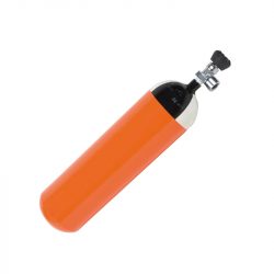 DRUCKLUFTFLASCHE, 300 BAR, 6 LITER, LEER