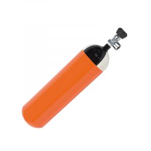 DRUCKLUFTFLASCHE, 300 BAR, 6 LITER, LEER