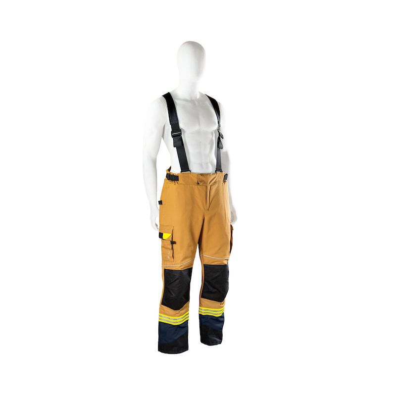 Feuerwehr-Überhose „CHICAGO“ - gold/schwarzblau 1 Feuerwehr-Überhose „CHICAGO“ - gold/schwarzblau