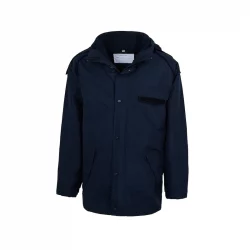 3-in-1-Wetterschutzjacke mit blauer & roter Biese