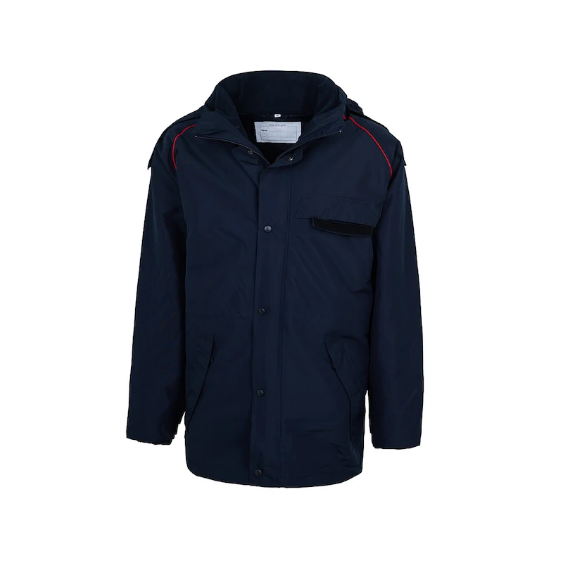 3-in-1-Wetterschutzjacke mit blauer & roter Biese 7 3-in-1-Wetterschutzjacke mit blauer & roter Biese – Bild 3