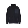 Fleecejacke Comfort mit blauer, roter & silber Biese