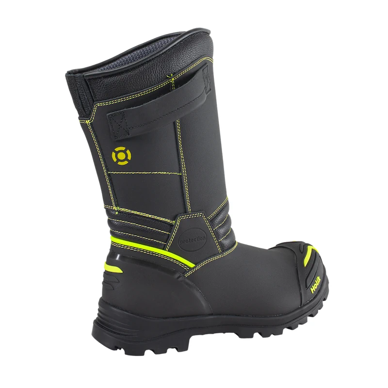 Feuerwehrstiefel Lesna GII Seitenansicht Feuerwehrstiefel Lesna GII Seitenansicht mit Knöchelschutz