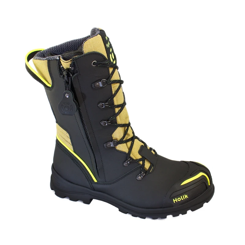 Zlin TX PBI Beige Feuerwehr Einsatzstiefel Seitenansicht