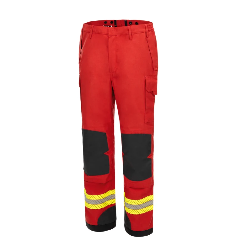 HB-Wildfire 2.0 Feuerwehrhose Rot HB-Wildfire 2.0 Feuerwehrhose Rot/Schwarz Frontansicht